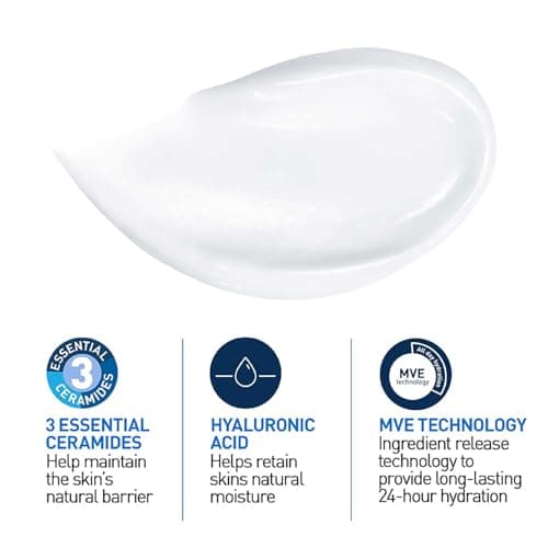 CeraVe Moisturizing Cream For Dry To Very Dry Skin (454g) - Formulated with 3 Essential Ceramides And Hyaluronic Acid | Non-Comedogenic Moisturizer For Face 3