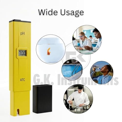 GK Instruments Digital Pen Type PH Meter with Calibration Accessories for Water Testing, Portable PH Tester for Aquarium, Drinking Water, Pool (Pack of 1) 6