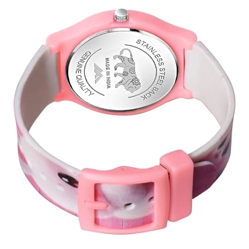 Acnos Kid's Happy Colorful Water-Resistant Durable Watch for Girls Kids Girl with Fun Designs Adjustable Strap Positive Messages Watch for Kids 2
