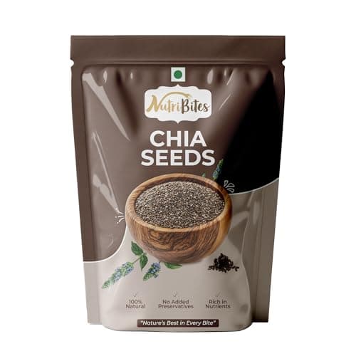 Nutribites Chia Seeds 1kg| Premium Superfood for Weight Management & Hydration | Ideal for Smoothies, Oats & Summer Drinks
