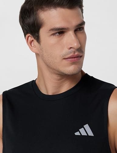 adidas Men Adi365 B Tank M Sports Tops, Black, Large 5