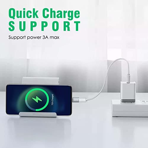 AGARO Micro USB to Type-C OTG Adapter - (Metallic Grey) 3
