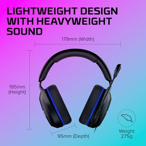 HyperX Cloud Stinger 2 Core - Gaming Headset for PlayStation, Lightweight Over-Ear Headset with mic, Swivel-to-Mute Function, 40mm Drivers - Black - (6H9B6AA) 3