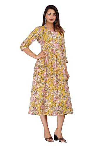 Maternity Kurta (XX-Large, Yellow)