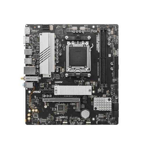 MSI B650M Bomber WiFi Motherboard, Micro-ATX - AMD Ryzen 9000/8000/ 7000 Series Desktop Processors, Socket AM5 - DDR5 Memory Boost 7800+ MT/s (OC), PCIe 4.0 x16 Slot, M.2 Gen4 Slot 2
