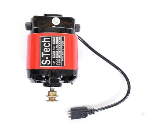Pro Industial Electric Sewing Machine Motor 1/12 HP | Heavy Controller & Pedal Set | Silai Machine Ki Motor for Domestic Tailoring & Stitching Machine | 100 Stitches (Red) 3