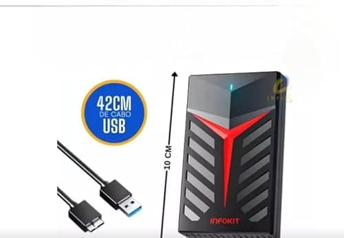 1 TB Portable External USB 3.0 for PC Laptop Windows Mac Xbox PlayStation - High Performance External HDD - Black (1 TB) 3