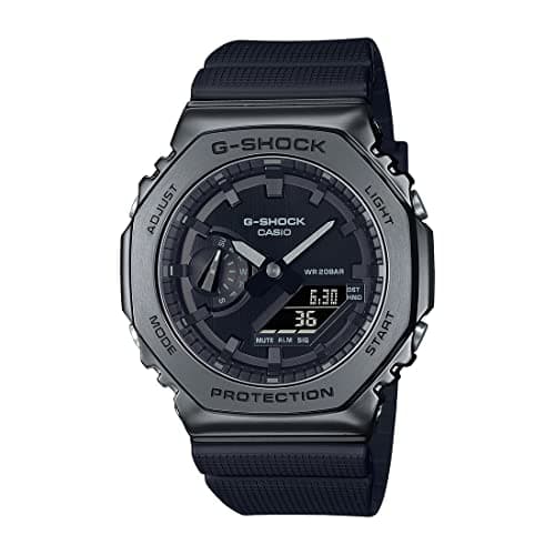 Casio G-Shock GM-2100BB-1ADR Black IP Analog-Digital Dial Resin Strap Men's Watch Shock and 200M Water Resistant G1371