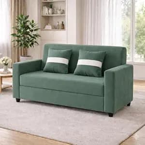 2 Seater Sofa Fabric Sofa Set for Living Room, Home, Office & Hotels Sage Green 30H x 52W x 27D Inches