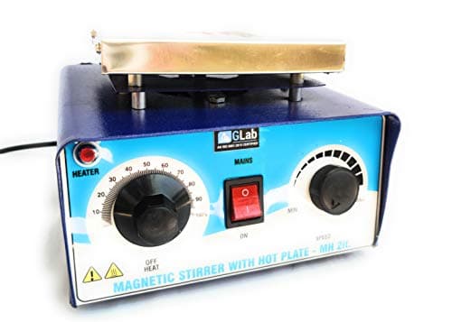 GLAB India 2000 ml Magnetic Stirrer with Hot Plate | Temperature Controller & Imported Stirring Bead | Laboratory Heating & Mixing Equipment 2