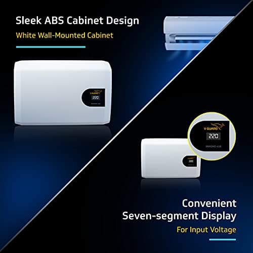 V-Guard iMagno 410 AC Stabilizer for 1.5 ton Inverter AC | Digital Display| Intelligent Time Delay System | Energy Efficient Design | 2 Year Warranty by V-Guard | White (Working Range 170-270 VAC) 5