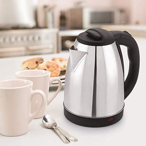 Automatic Electric Kettle 2.0 Litre with Stainless Steel Body for Tea Coffee Making Multipurpose Milk Boiling Water Heater Extra large Boiler with Handle Water Heater Jug