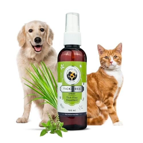 FUR BALL STORY Herbal Tick & Flea Spray for Dogs & Cats | Anti Tick Pet Spray| Helps Repel Ticks, Fleas & Soothes Itchy Skin | Daily Use Coat Spray | with Eucalyptus, Tulsi & Lemongrass 100ml