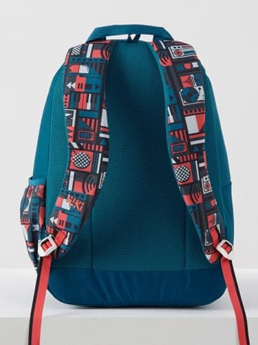 Wildcraft Wiki 1 30L Laptop Backpack for Men & Women | Fits 15.6 inch Laptop | Padded Shoulder Straps, Multi Compartments, Anti-Theft Zippers | School & College Bag | Music Pattern Multi 4