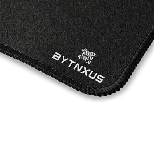 BYTNXUS Atlas Series (900x400mm) XXL Extended Gaming Mouse Pad - 4mm Ultra-Thick Professional Desk Mat | Explorer Continent Aesthetic | Waterproof & Anti-Fray Stitched Edges (Charcoal Black) 5