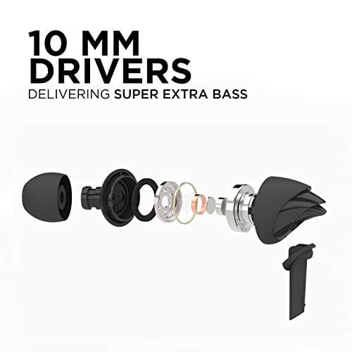 Boat BassHeads 100 in-Ear Headphones with Mic (Black) 2