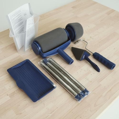 SNAPPSY Paint Roller Set Extendable Handle Roller Paint Kit Extension Pole Wall Painting Tool Set for Renovation, Seamless Tele 6PCS 2