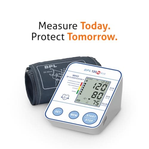 BPL Medical Technologies B18 Digital Blood Pressure Monitor with C-Type USB, LCD Display|BP Apparatus for Home|Hypertension & Managing Heart Health Device - White 2