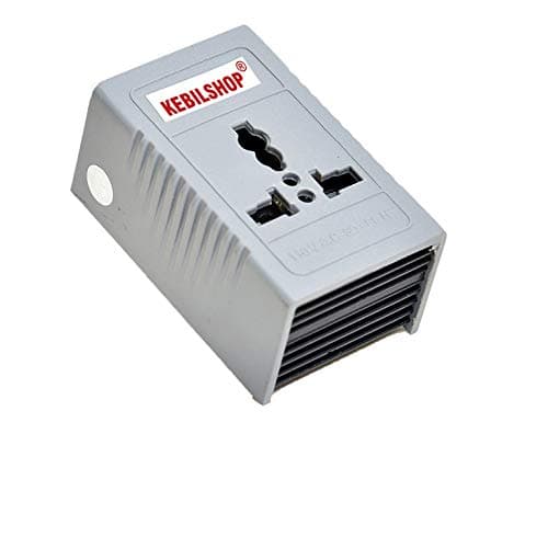 KEBILSHOP 220 v to 110 v Stepdown Voltage Converter USA to India,1000 Watt Platinum Body Universal 3 pin Input Plug.Only for Non-Heavy Products. (1000 Watt) GREU/Black