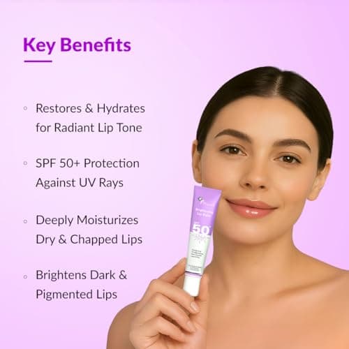 Fixderma Brightening Lip Balm With SPF 50 PA+++ for Pigmented & Dry Lips | 4% Kojic Acid, 2% Alpha Arbutin | Moisturizes, Hydrates & Brightens Pigmented Lips | For Men & Women - 15ml 3