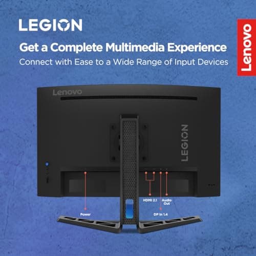 Lenovo Legion R27fc-30, 27 Inch (68.58cm), FHD 1920x1080, 240Hz, Black, 0.5ms, AMD FreeSync, NVIDIA G-Sync, 99% sRGB, Speaker, 2xHDMI, 1xDP, Tilt, Swivel, Pivot, Height Adjust Stand Gaming Monitor 3