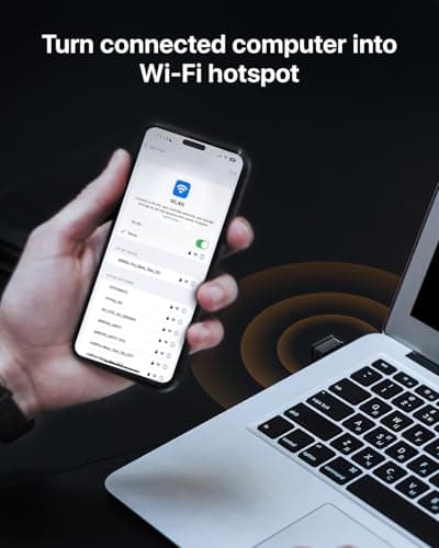 Tenda 300Mbps Wireless USB WiFi Adapter for Desktop/PC, Nano Size WiFi Dongle, Compatible with Windows 7/10/11, Soft-AP, WPA2 5