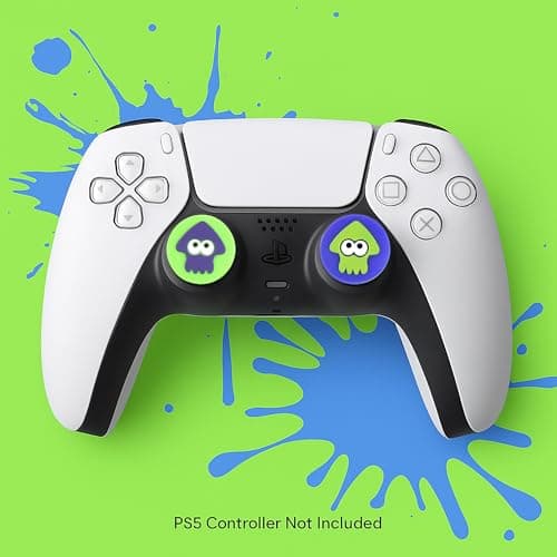 OIVO INDIA 4pcs Silicone ThumbGrip Caps Creative Cartoonish Octopus Design Thumb Grip Silicone Compatible with PS5, PS4, Xbox Remote Joystick Thumbstick 2