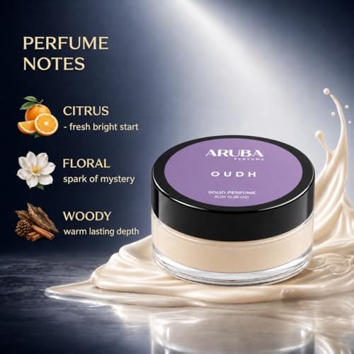 Set of 3 Alcohol Free, Ocean mist | Oudh | Musk Solid Perfumes | Wax Perfumes for Men & Women | Cologne | Strong & Lasting Fragrance | Gifting Pack for Him & Her 5