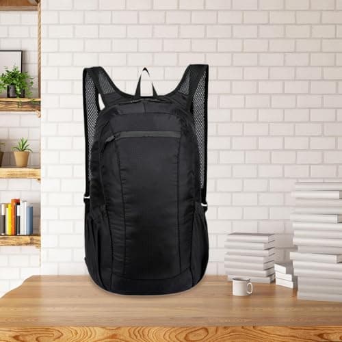Meadawgs® Packable Backpack Casual Foldable Backpack for Commuting Backpacking Outdoor Black|Clothing, Shoes & Accessories | Mens Accessories | Backpacks, Bags & Briefcases|1 Backpack 4