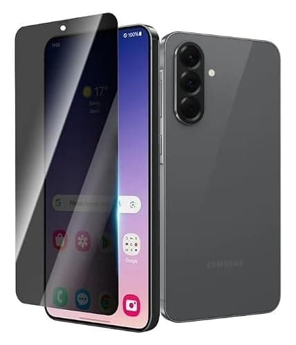 MOBIKTC Full Glue Privacy Tempered Glass Screen Protector Guard For Samsung Galaxy A37 5G Cellphone-1-Pack, Black