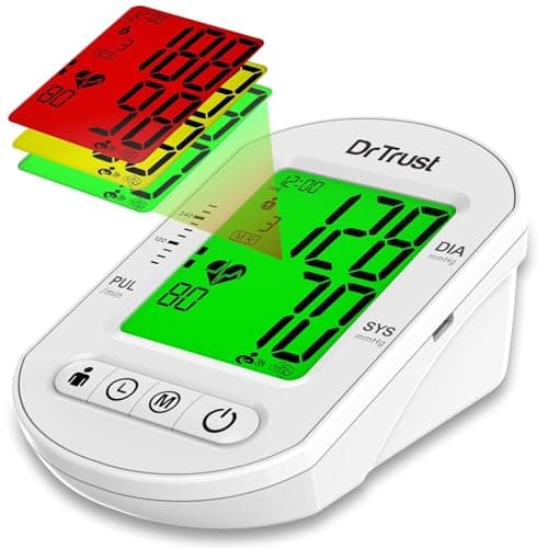 Dr Trust USA Intellitrack Fully Automatic Portable Digital Blood Pressure Monitor BP Machine For Hypertension & Managing Heart Health, BP Apparatus For Home & Clinic Use, Most Accurate Measurement, US