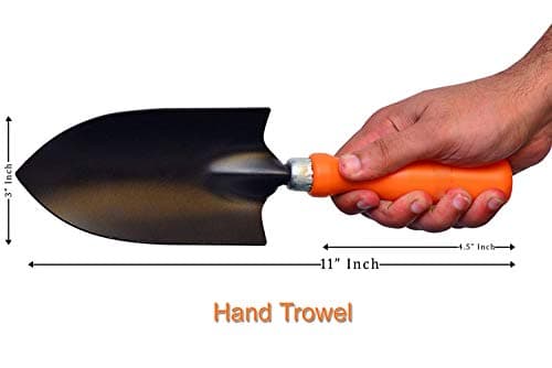 Go Hooked Gardening Tools Kit | Gardening Needs | Hand Trowel | Hand Trowel Transplanter | Orange & Black | 2 Pcs Set 2