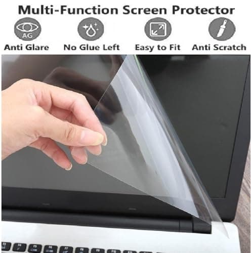 Anjo 4 in 1 Combo Of 15.6 Inch & 16:9 Display Aspect Ratios Laptop Screen Protector, KeySkin, Body Lamination Trackpad Area & Lid-Back Side (Transparent) 3