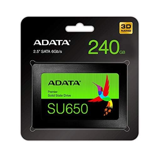 ADATA Ultimate | SU650 | 3D NAND | 240GB | R/W Speed Upto 520/450MB/s | SSD - su650 | ASU650SS-240GT-C 3
