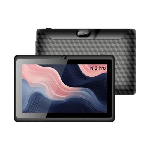 IKALL N12 Pro 7-Inch Android Tablet | 3GB RAM, 16GB Storage | HD Display | 2MP Rear Camera | 3000mAh Battery | WiFi Tablet | Smooth Performance & Portable Design (Black)
