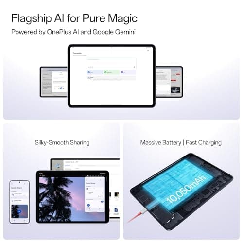 OnePlus Pad Go 2, 30.73 cm (12.1 inch) 2.8K Display, Dolby Vision™, 120Hz Refresh Rate, Quad Speakers, AI, 10050 mAh Battery, Wi-Fi Tablet, 8GB RAM 128 GB Storage, Shadow Black 5