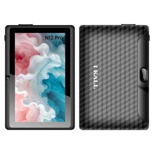 IKALL N12 Pro 7” Android Tablet – 3GB RAM, 16GB Storage (Expandable), HD Display, WiFi Enabled | 3000mAh Battery | Dual Camera | Compact & Lightweight Tablet for Entertainment & Learning (Black)