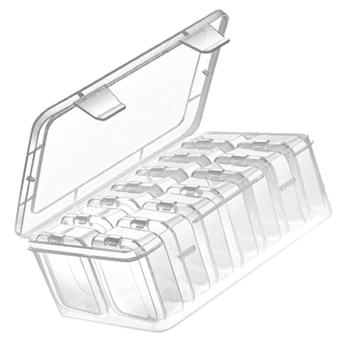 Ahamo 20-Gid Transparent Jewelry Organizer Box - Premium PP Bracelet & Earring Storage Box with Lid | Multi-Layer Stackable Design | Dustproof Makeup Case for Home & Travel (5.5" Small Clear Box)