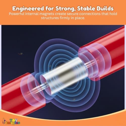 Toy Imagine Magnetic Building Blocks for Kids | Construction STEM Building Toys for Kids 2–5 Years | Safe Magnetic Blocks for Toddlers, Boys & Girls | Educational Blocks & Magnet Toys (36pcs) 5