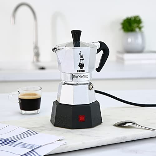 Bialetti Moka Elettrika Coffee Machine/Electric Espresso Maker/Percolator/Filter Coffee Maker: (2 cups-100ml) Italian Made 4