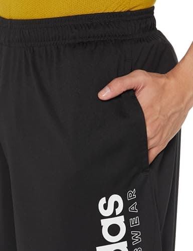 adidas Men M Lin Grfx Sho Casual Printed Polyester Shorts Black- M 3