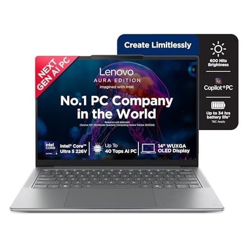 Lenovo Yoga Slim 7 Aura Edition Intel Evo Core Ultra 5 226V (16GB RAM/512GB SSD/14 (35.5cm)/WUXGA OLED/Copilot+ PC/Windows 11/M 2 Year Onsite Warranty + Accidental Damage Protection