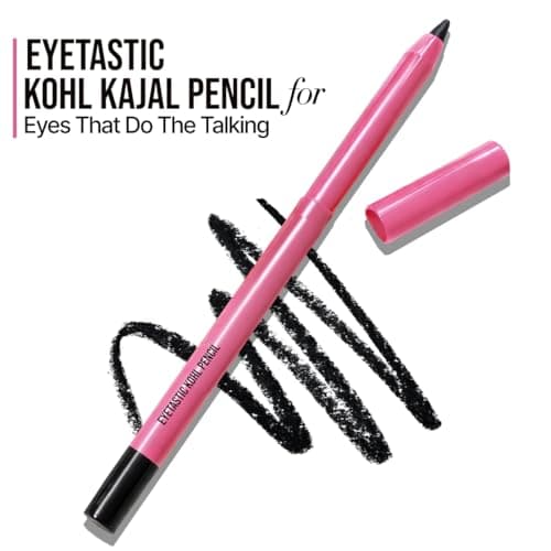 Coloressence Eyetastic Kohl Kajal Pencil, Bold Black, 1.2gm | Long Lasting | Smudgeproof | Infused with Vitamin-E, Shea Butter | One Swipe Application 2