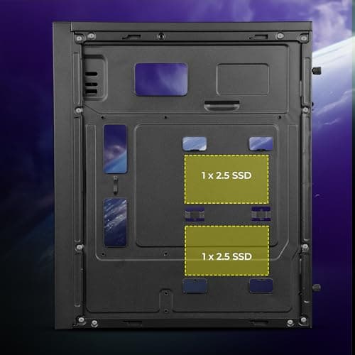 Zebronics Gaming Chassis, Micro ATX/Mini ITX, 80mm Rear Inner Glow Multicolor Fan, USB 3.0, 2X USB Ports, Acrylic Side Panel, Front Panel Multicolor Light Strip, Top-Mounted PSU (Froz) 5