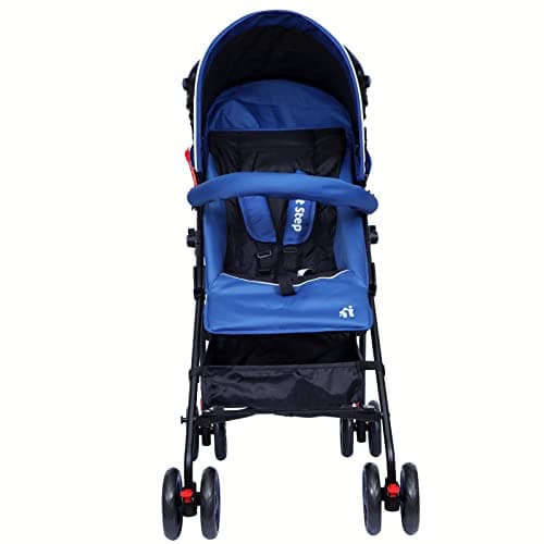 1st Step Jet Baby Stroller/Pram with 5 Point Safety Harness and Adjustable Handles Capacity 15kg (Blue) 5