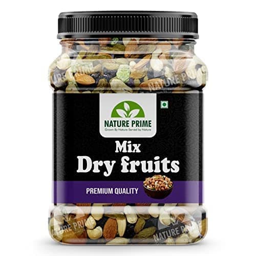 Nature Prime Premium Mix Dry Fruits and Nuts with Almonds| Cashew| Kishmish | Apricot | Black Raisins | kiwi | Dry Fruits, Seeds & Nuts - 250 gm
