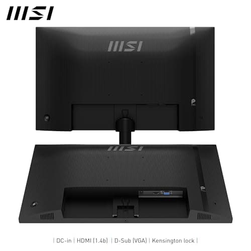 MSI PRO MP251L E2 24.5-Inch FHD Office Monitor - 1920 x 1080 IPS Panel, 4-Sided Frameless, 120 Hz Refresh Rate, Eye-Friendly Screen, Tilt-Adjustable - HDMI 1.4b, D-sub 5