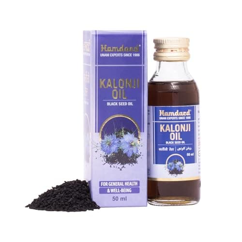 Hamdard Kalonji Oil for Healthy Skin & Hair|Strengthens Hair & Smoothness Skin-(Blackseed Oil)-50ml-Pack of 2 2