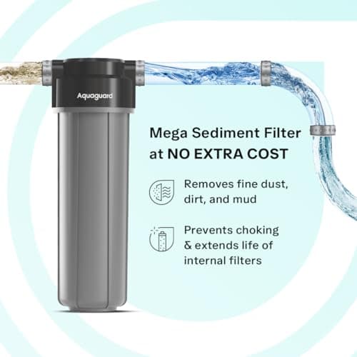 Aquaguard Sure Delight RO+UV+UF 2X Water Purifier | 2 Year Filter Life | With Mega Sediment Filter | 2 Free Cleaning Service | 7-Stage Purification | India’s No.1 Purifier* | Large 6L Storage 3