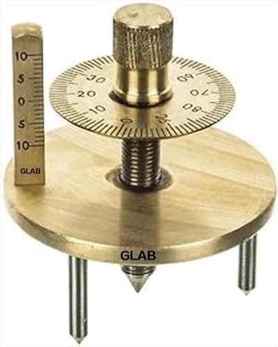 GLAB INDIA Double Disk Spherometer for Laboratory Use | Precision Measurement Instrument for Physics and Chemistry Labs